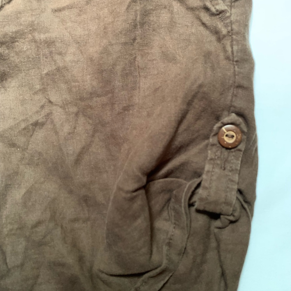 Old Navy size 4 brown linen shorts - Picture 4 of 5